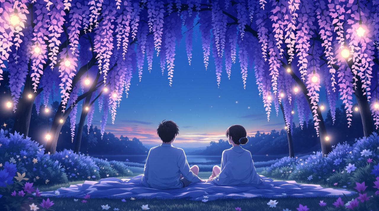黄果魔改资讯 - 七夕特别企划:「紫藤之约」情侣短剧马拉松